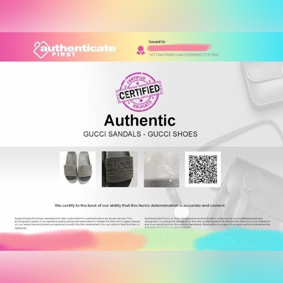 GUCCI Men's US 10 Black Slide Sandals AUTHENTICATED - Picture 8 of 8